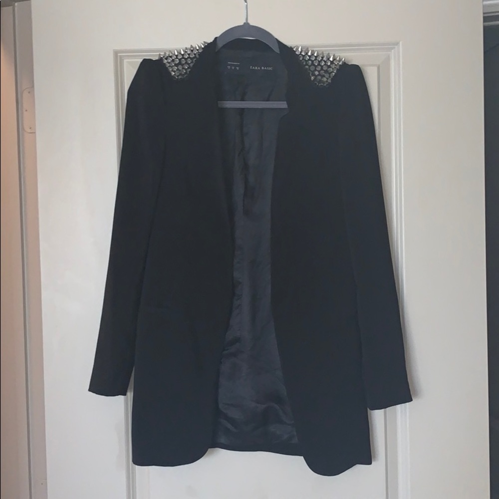 Zara Spiked open blazer